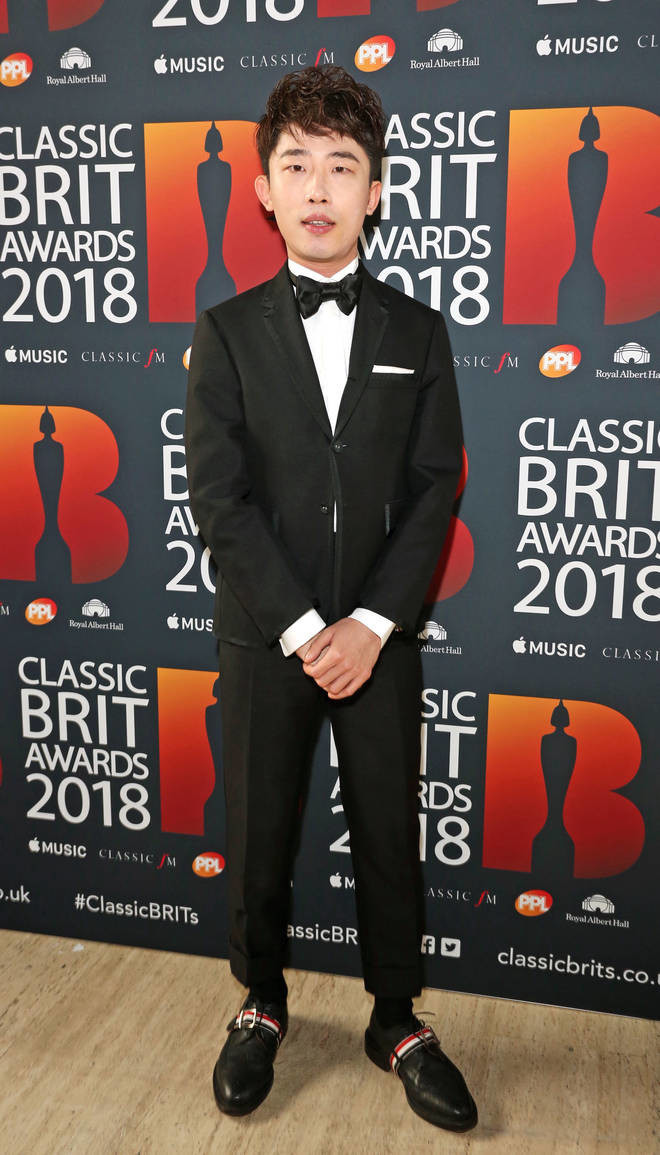 Ji Liu arrives at the Red Carpet at the Classic Brit Awards 2018